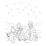 coloriage Tintin à imprimer pour enfant de 10 ans