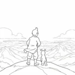 coloriage Tintin à imprimer