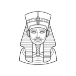 coloriage Un Buste Égyptien et apprentissage