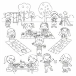 coloriage fin d’année scolaire pour enfants à télécharger