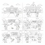 coloriage fin d’année scolaire à imprimer pour enfant de 3 ans