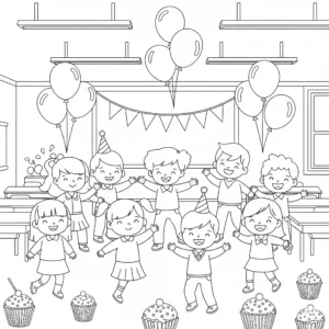 coloriage fin d’année scolaire a colorier en ligne