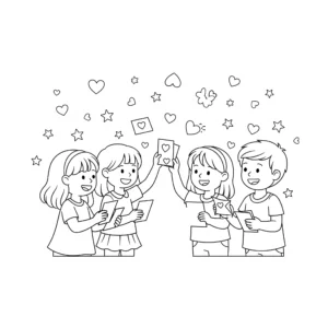 coloriage fin d’année scolaire pour enfant de 6 ans