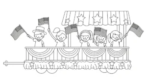 coloriage 4 Juillet pour enfant de 10 ans