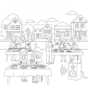 coloriage 4 Juillet et dessin a imprimer