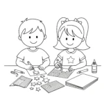 coloriage 4 Juillet pour enfants à imprimer