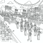 coloriage 4 Juillet a imprimer