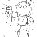 coloriage Astro Bot pour enfant
