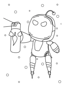 coloriage Astro Bot pour enfant