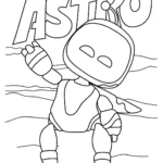coloriage Astro Bot gratuit