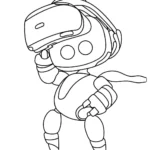 coloriage Astro Bot gratuit pour enfants