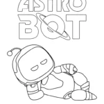 coloriage Astro Bot pour enfant de 3 ans