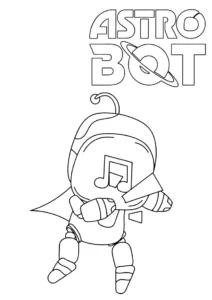coloriage Astro Bot et dessin a imprimer
