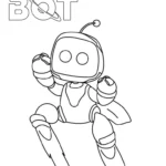coloriage Astro Bot et decoupage a imprimer gratuit
