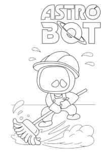 coloriage Astro Bot pour enfants