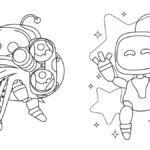 coloriage Astro Bot pour enfant de 10 ans