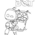 coloriage Astro Bot pour enfants à imprimer
