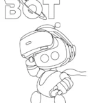 coloriage Astro Bot gratuit pour enfants