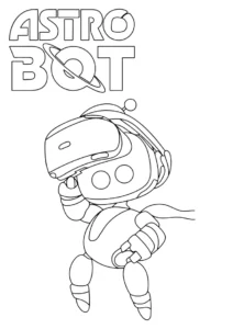 coloriage Astro Bot gratuit pour enfants