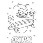 coloriage Astro Bot pour enfants a imprimer gratuit