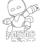 coloriage Astro Bot pour enfants a imprimer