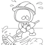coloriage Astro Bot de pour enfants