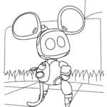 coloriage Astro Bot à imprimer