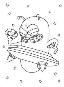 coloriage Astro Bot pour enfants