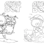 coloriage Astro Bot pour enfant a imprimer gratuit