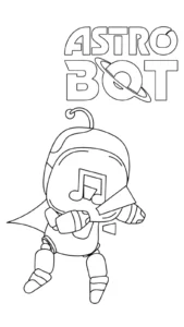 coloriage Astro Bot educatif pour enfant