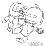 coloriage Astro Bot pour enfant
