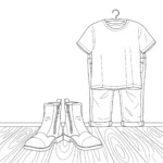 coloriage Chaussure pour enfants a imprimer