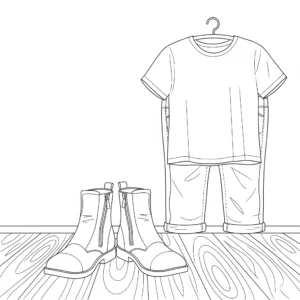 coloriage Chaussure pour enfants a imprimer