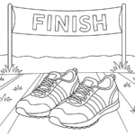 coloriage Chaussure à imprimer pour enfant de 7 ans