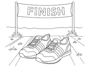 coloriage Chaussure à imprimer pour enfant de 7 ans