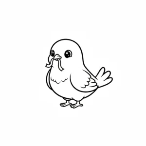 coloriage Colombe a telecharger