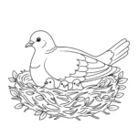 coloriage Colombe à imprimer gratuit
