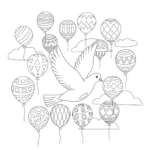 coloriage Colombe pour enfant de 3 ans