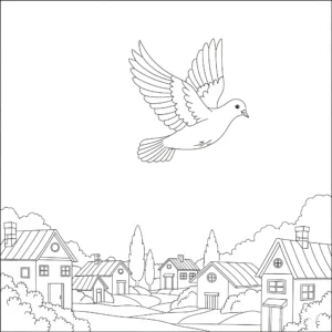 coloriage Colombe en ligne