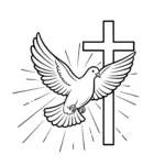 coloriage Colombe à imprimer pdf gratuit