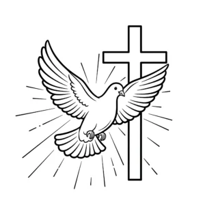 coloriage Colombe à imprimer pdf gratuit