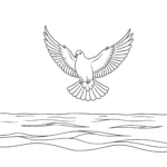coloriage Colombe à imprimer gratuitement pdf