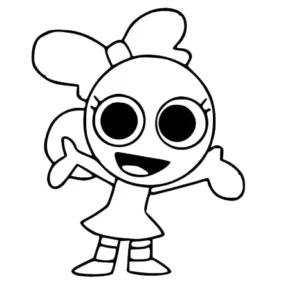 coloriage Dandy’s World pour enfants à télécharger