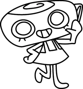 coloriage Dandy’s World à imprimer kawaii
