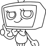 coloriage Dandy’s World à imprimer pour enfant de 6 ans