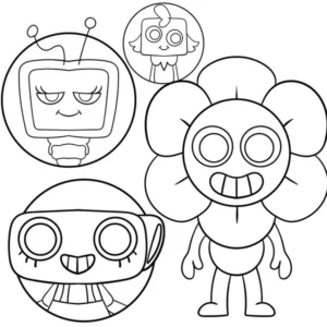 coloriage Dandy’s World gratuit
