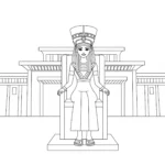 coloriage Egypte pour enfants a imprimer gratuit