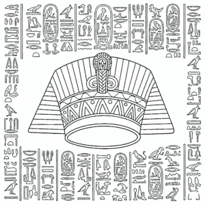 imprimer coloriage Egypte