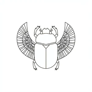 imprimer coloriage Egypte pour enfant