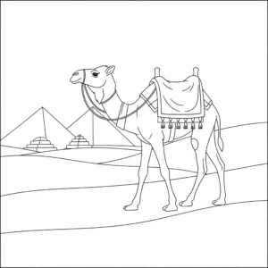 imprimer coloriage Egypte gratuit